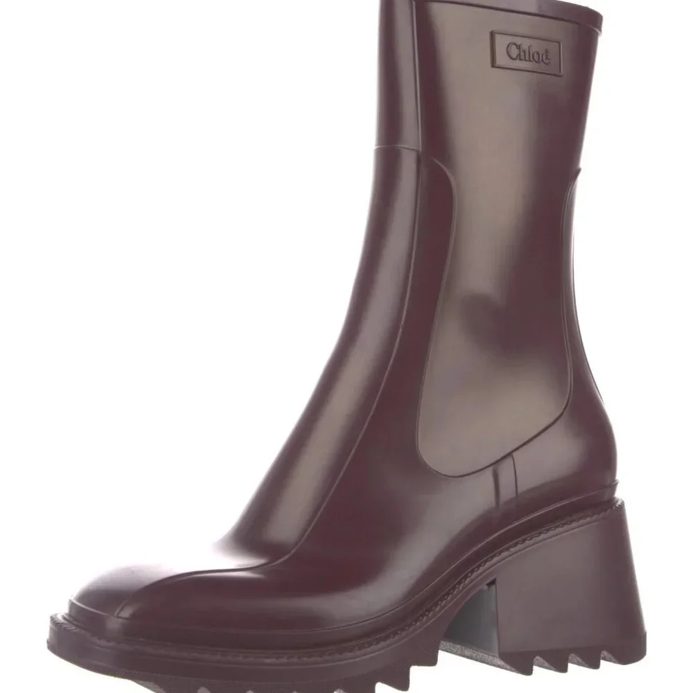 Chloé Rubber Rain Boots -  IT 40 - Picture 8 of 8